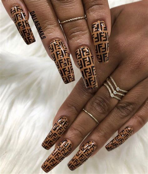 fendi nail design